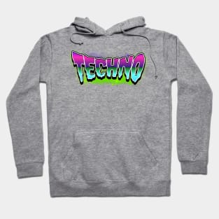 TECHNO  - Toxic Slime (pink/purple/lime) Hoodie